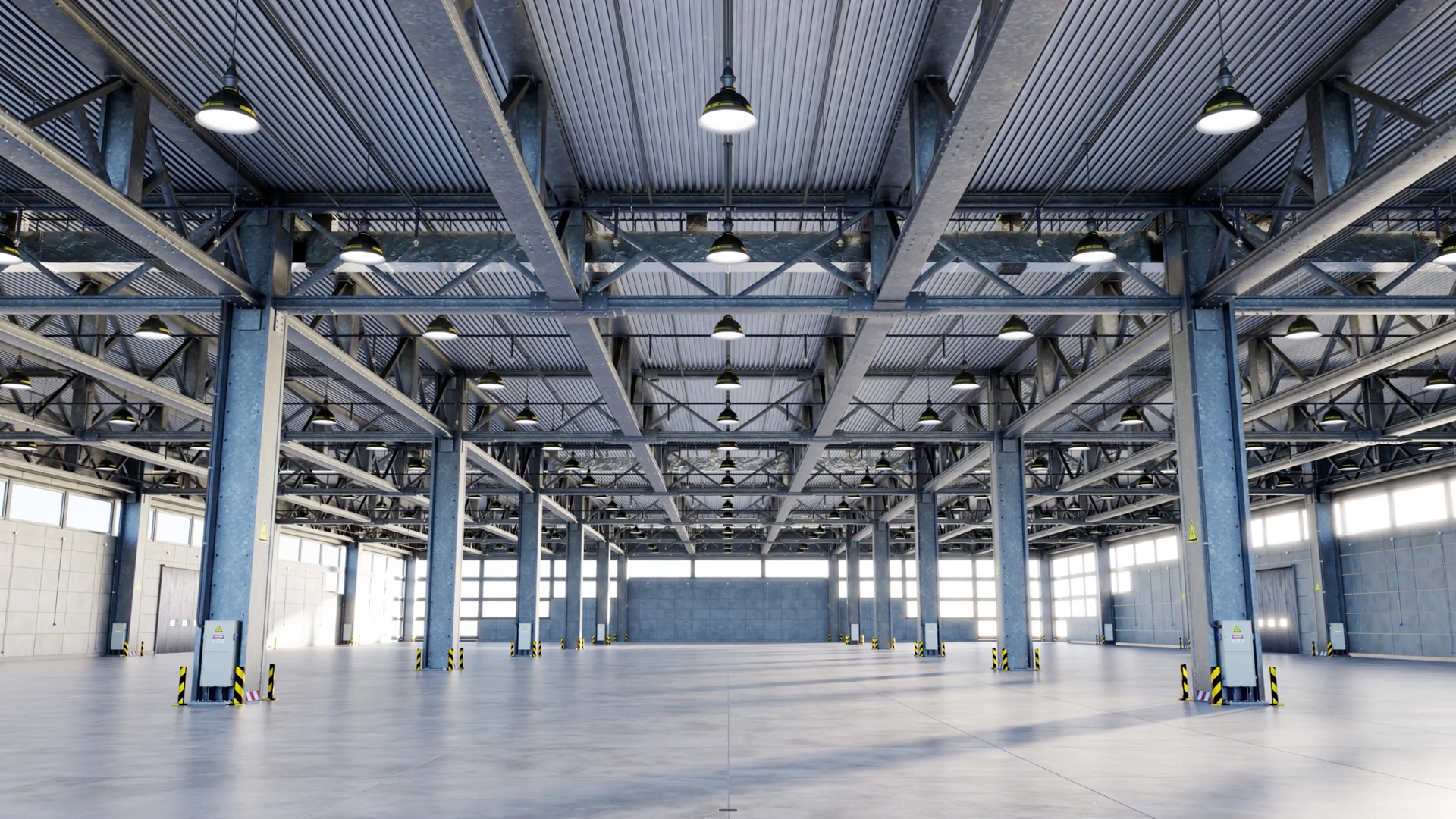 Warehouse lighting installation by On Target Contracting